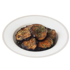 Salade d'aubergines frites